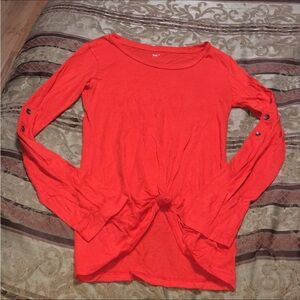 🎄Gap tie front long sleeve top